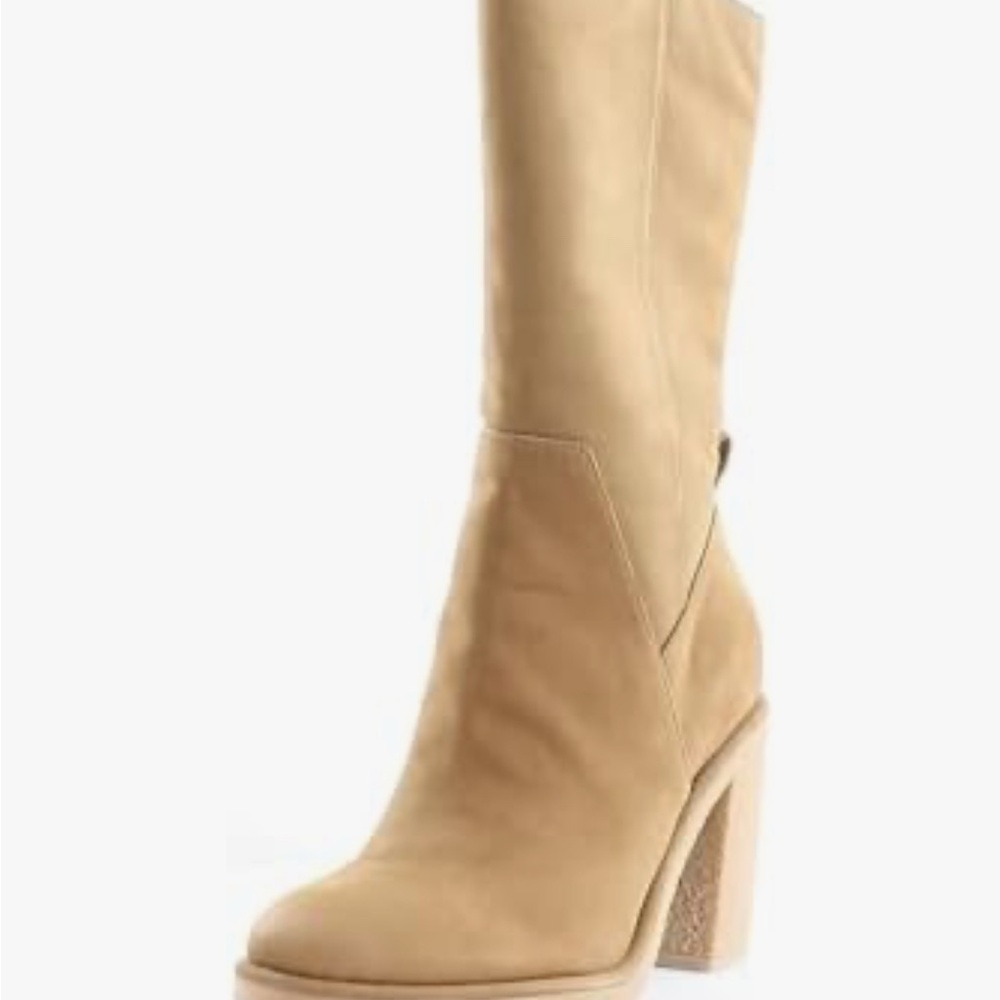 Dolce Vita Women's Caddie Plush Fashion Boot, Color: Praline Nubuck, Sz 9